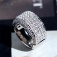 thumbnail image 1 of Anillo conmemorativo de diamante completo exquisito a la moda, regalo de joyería de boda de compromiso para mujer Wmkox8yii fajkfhkj2507, 1 of 9