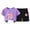 b9-Purple, variant on KPOPLK Baby Girl Summer Clothes Floral Print Short Sleeve T Shirt   Shorts Sets Infant Toddler Outfits 0-4 Years Old(12-18 Months,Grey)