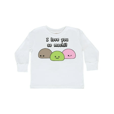 

Inktastic I love you so mochi Gift Toddler Boy or Toddler Girl Long Sleeve T-Shirt