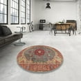thumbnail image 4 of Ahgly Company Machine Washable Indoor Rectangle Traditional Camel Brown Area Rugs, 2' x 5', 4 of 7