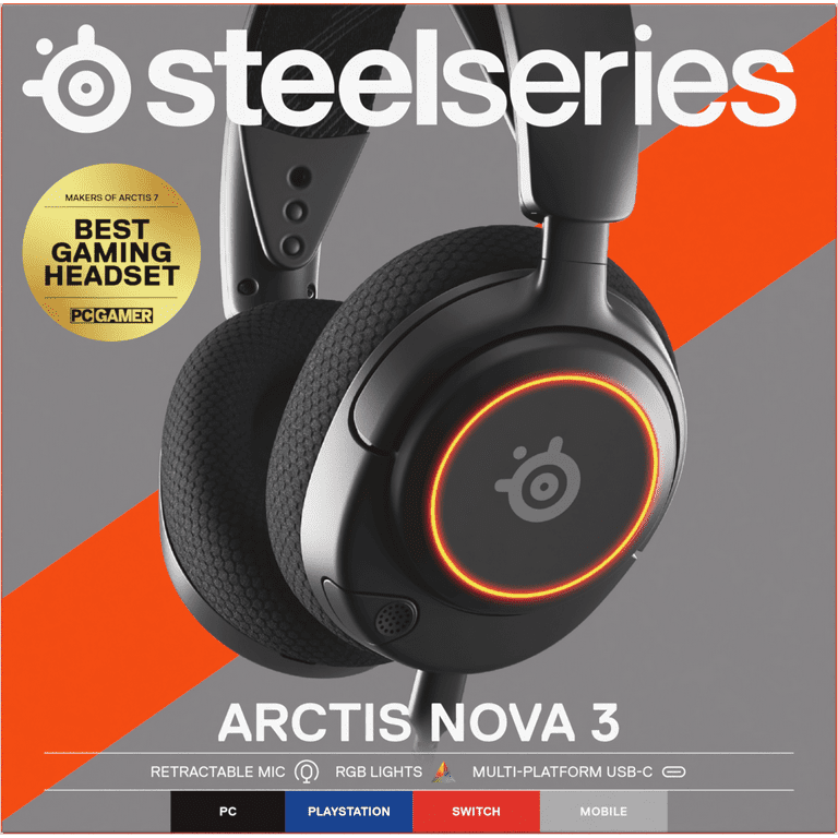 SteelSeries Arctis Nova 3 Wired Gaming Headset - Compatible with