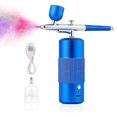thumbnail image 1 of Airbrush Kit Machine, Rechargeable Handheld Airbrush, Professional Cordless for Nail Art, Makeup, (Blue), 1 of 5