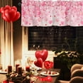 thumbnail image 2 of Valentine's Day Printed Kitchen Curtain Fabric Decorative Window for Bedroom and Home, 2 of 8