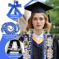 thumbnail image 7 of Miguan 18 Pcs Graduation Leis Class of 2026 Double Braided Ribbon Money Lei Kit Gift Party Favor for Women Men(Blue, White), 7 of 7