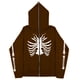 thumbnail image 3 of Sudadera con esternón oscuro europeo y americano para hombre y mujer, sudaderas con capucha góticas para pareja, sudadera de Cremallera larga de talla grande Harajuku 2023, 3 of 5