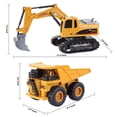 thumbnail image 3 of Joyfy 2 PCS Remote Control Excavator Construction Toys for Boys 3 5, Powered RC Excavator & RC Dump Truck Full Function Construction Vehicles Toys with Shovel, Christmas Birthday gift for Kid 5-8-12, 3 of 8