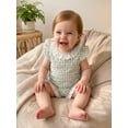 thumbnail image 6 of BemeyourBBs Toddler Baby Girl Summer Clothes Cute Infant Baby Girls Plaid Gingham 2 Piece Outfits Flying Sleeve Lace Collar Shirt Tops and Shorts Set Toddler Girls Summer Outfit, 6 of 9