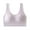 Gray, variant on Womens Deep V Bras Wireless Comfortable Bra Enlarged And Fattening Underwear With Comfortable And Seamless Upper Support Air Gathering Fixed Cup Sports Bra