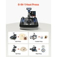 thumbnail image 2 of VEVOR Heat Press Machine Sublimation Machine 15 x 15 inch 8 In 1 Blue Heat Press Set, 2 of 9