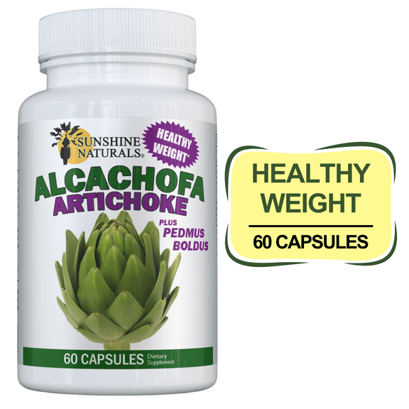 Sunshine Naturals Artichoke Alcachofa Plus Boldus Dietary Supplements - 60 Capsules
