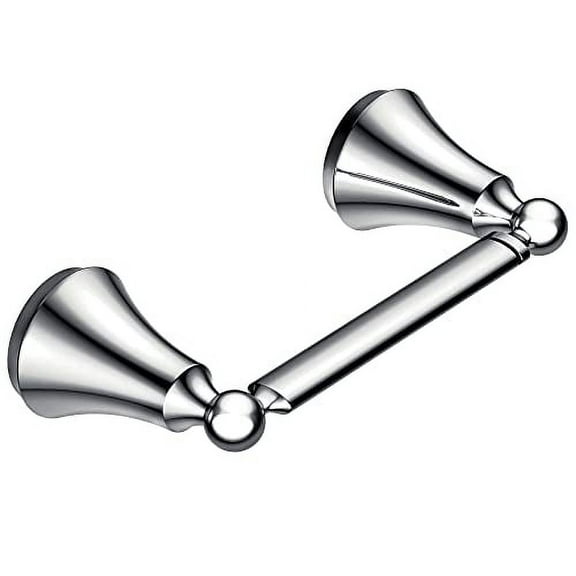 Open Box Moen YB5208CH Wynford Double Post Pivoting Toilet Paper Holder, Chrome