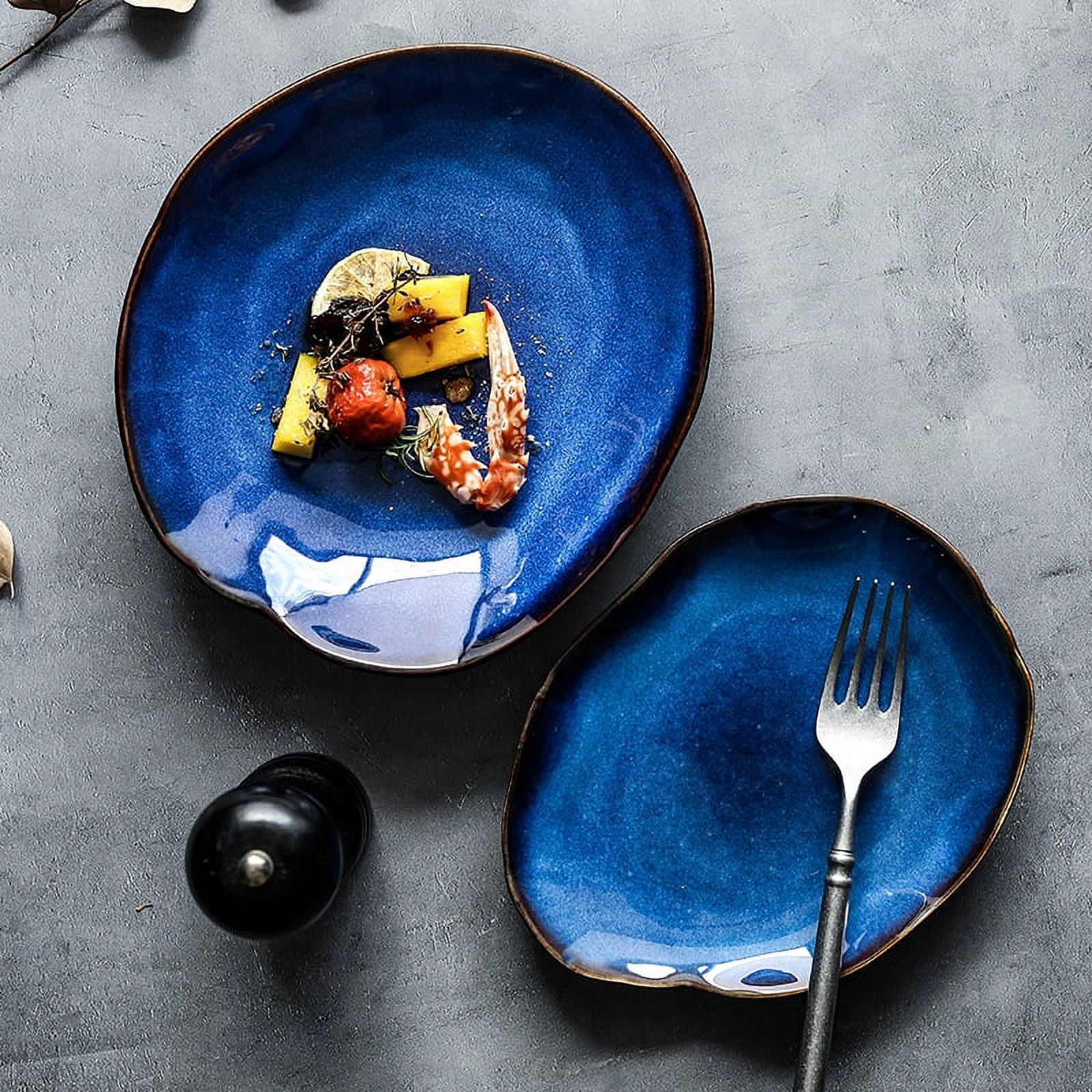 Kinglang Nordic Ceramic Household Pottery Irregular Salad Platter