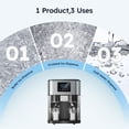 thumbnail image 5 of Joreek 3 in 1 Ice Maker Countertop Water Dispenser with Ice Maker Machine 33lbs/Day, Self-cleaning & Crushed Ices Water Cooler for Home Kitchen Office, 5 of 7