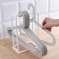 thumbnail image 3 of 3 Pcs White Storage Shelves Clothes Rack Hanger Stacker Hangers for Closet Organizer, 3 of 6