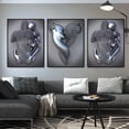 thumbnail image 2 of 3D Effect Wall Art Abstract Metal Sculpture Modern Canvas Painting Wall Decor 3040cm Gray, 2 of 4