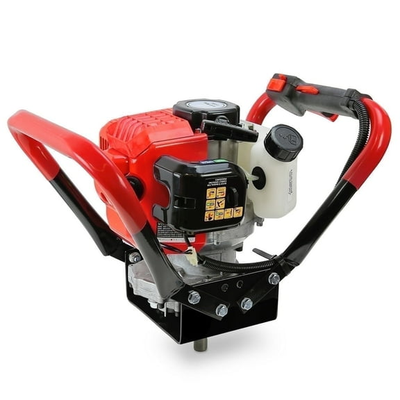 XtremepowerUS 55cc Gas Powered Post Hole Digger - 2.6HP 2-Stroke EPA Motor, 3/4" Shaft