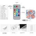 thumbnail image 3 of IBAOLEA Fairy Lights with Remote 32.8 Ft Christmas Lights 100 Larger Brighter Led Beads USB Powered RGB Color Changing Lights with 12 Modes for Christmas Decorations Multicolor -, 3 of 6
