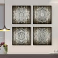 thumbnail image 6 of Canvas Wall Art For Bedroom Wall Decor For Living Room Black And White Abstract Paintings Modern 4 Piece Framed Retro Pattern Canvas Art Bathroom Prints Ready To Hang Pictures For Home Decorations, 6 of 6
