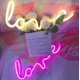 thumbnail image 5 of Letreros de neón con luz LED de amor para niños, ideal como regalo decorativo para pared, habitación, boda, fiesta, bar, pub, hotel, playa o cualquier ocasión (blanco cálido)., 5 of 5