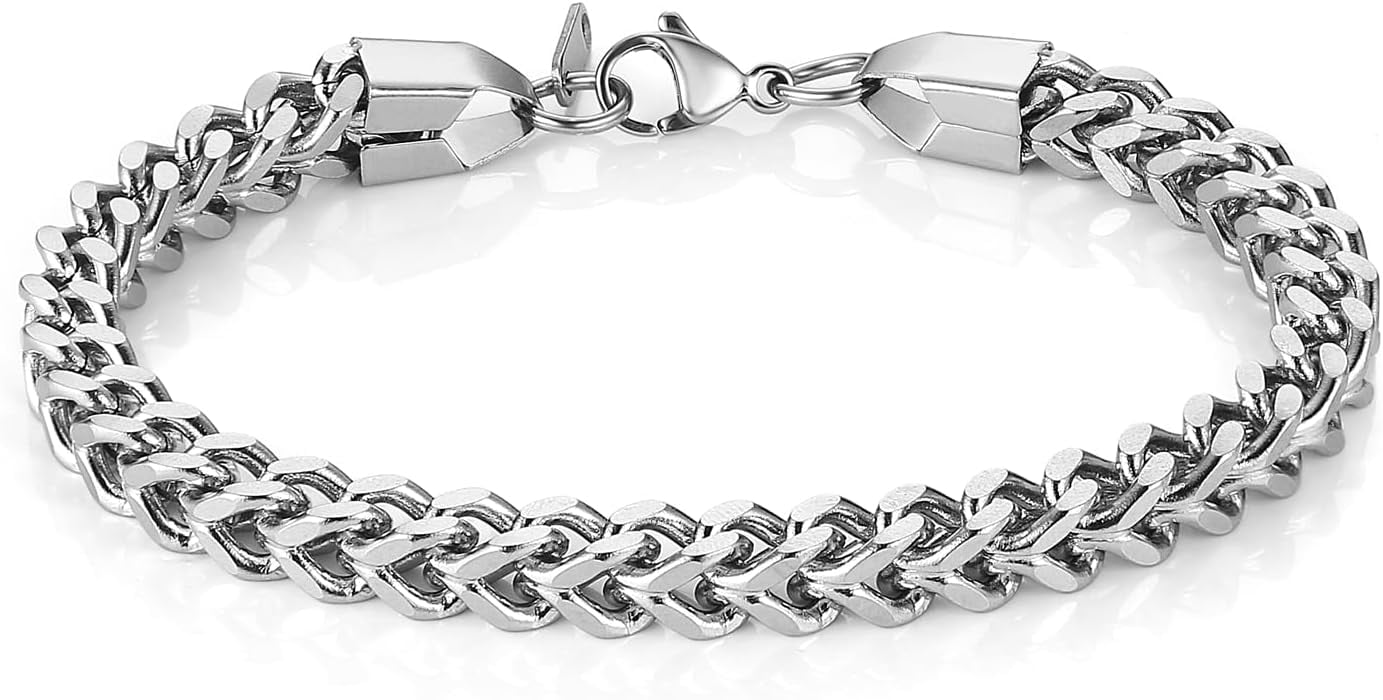shiyou-Franco Chain Bracelets for Men 3mm/4mm/5mm/6mm Stainless