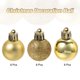 thumbnail image 3 of 24Pcs 1.5' Bolas de Navidad Adornos Colgantes Unique Bargains Dorado, 3 of 7