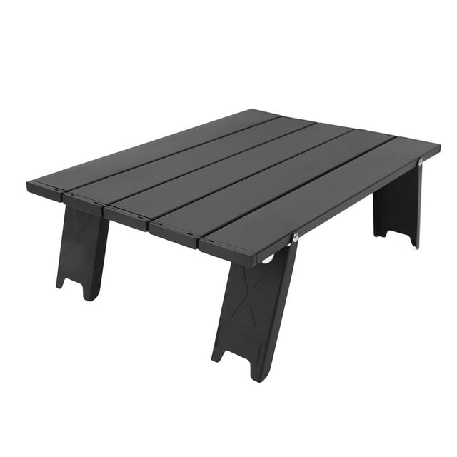 Compact Mini Beach Picnic Folding Table, Rectangular Aluminum Alloy Nylon Load 25kg Foldable Beach Table Stable for Outdoor