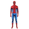 thumbnail image 2 of Cosplay Costume Halloween Superhero Role Play Outfit Spider Jumpsuit for Carnival Dress Up Performance Royal Blue 130, 2 of 8