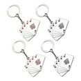 thumbnail image 4 of 4pcs Playing Cards Keychain Poker-Themed Keychain Funny Novelty Keychain Deck of Cards Keychain Circus Party Favor, Backpack Keychain Decoration, 4 of 8