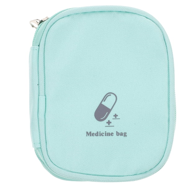 Mini bolsa de almacenamiento de medicamentos, mini bolsa de primeros auxilios de viaje, mini bolsa de almacenamiento portátil para botiquín de primeros auxilios