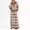 Brown, variant on Domzest Womens 2 Piece Outfit Set Striped Button Scalloped Trim Pullover Top & Wide Leg Pants Lounge Set Fall Casual Matching Outfit Sets Purple XL