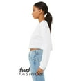thumbnail image 3 of Bella & Canvas B10306004 FWD Fashion Women Crop Long Sleeve T-Shirt, White - Medium, 3 of 3