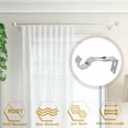 thumbnail image 5 of Adjustable Curtain Rod Brackets, Wall Mounted Metal Single Rod Holder for Window Treatments, Black with Screws for Easy Installation, 5 of 5