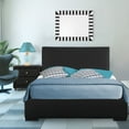 thumbnail image 4 of Black Upholstered King Platform Bed with Nightstand, 4 of 4