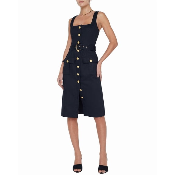 L’AGENCE womens  Idy Midi Dress, 00