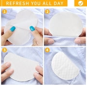 Toplive Armpit Sweat Pads ,[100 Pack] Disposable Underarm Sweat Pads for Women Men Invisible Sweat Absorber Pads for Women Armpits Perspiration Pads Shield