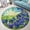 Bluebonnets, variant on Circle Area Rug, Panda Washable Non-Slip Floor Carpet, Soft Rug for Living Room Bedroom Decor 24 Inch