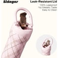 thumbnail image 2 of Sidagar 24oz Ceramic Lined Stainless Steel Insulated Tumbler with Handle, Leak-Resistant Lid, Pink, 2 of 9