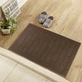 thumbnail image 2 of Front Door Mat Non-Slip Doormat Low Profile Entrance Mats Absorbent Floor Mat Mud Dirt Trapper Indoor Outdoor Welcome Rug for Patio Entry Entryway House (Brown), 2 of 5