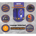 thumbnail image 4 of Coco Hamra* Natural Coconut Shell Charcoal Cubes - 6400pcs Coals - Made from Natural Coconut Incense Briquettes | Made in Indonesia | 26mm Charcoal Incense Cubes| Master case 10KG, 4 of 6