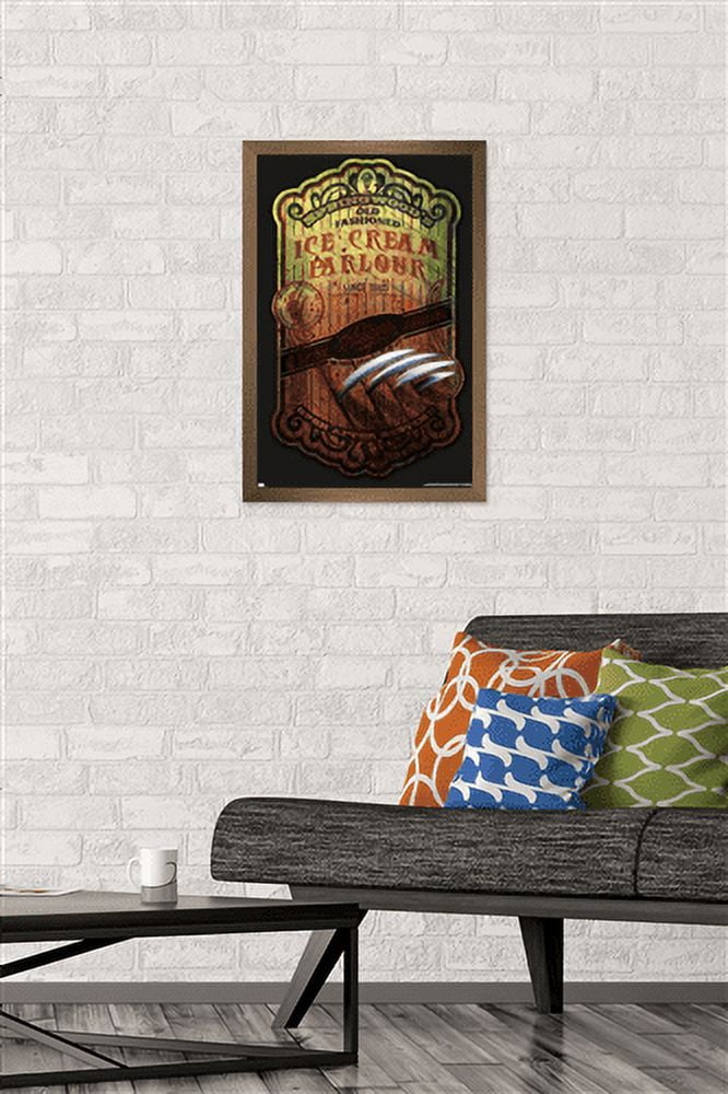 A Nightmare on Elm Street - Ice Cream Parlor Wall Poster, 14.725" x 22.375", Framed