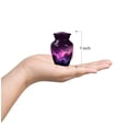 thumbnail image 3 of JAGASY Pink Small Urn for Ashes Adult Male - Purple Galaxy Urns for Human Ashes Keepsake - Nebula Clouds Decorative Urn for Mom - Memorial Mini Cremation Urns for Dad - (3 Inch), 3 of 7