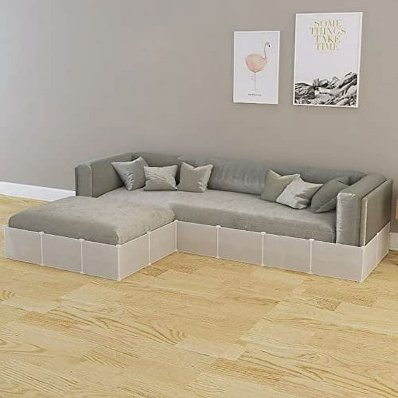 Under Bed Blocker Bumper for Under Furniture, Toy Blocker Stop Toy Going Under Couch, Easy to Install Under Sofa Barrier Pet Blocker for Pets - (78.7" L*9" H)