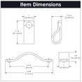 thumbnail image 3 of Hickory Hardware H077692-10Pack Bradford Pack Of (10) 3-3/4" Center To Center Handle, 3 of 4
