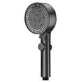 thumbnail image 2 of AuroraX Water Saving Rain Shower Head,Adjustable 8 Spray Modes High Pressure Handheld Black Showerhead Easy To Install Reduce Dry Itchy Skin Power Cleaning, 2 of 9