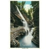 Watkins Glen, New York View of Rainbow Falls Collectible Art Print Wall Decor Travel Poster, Available in Multiple Sizes