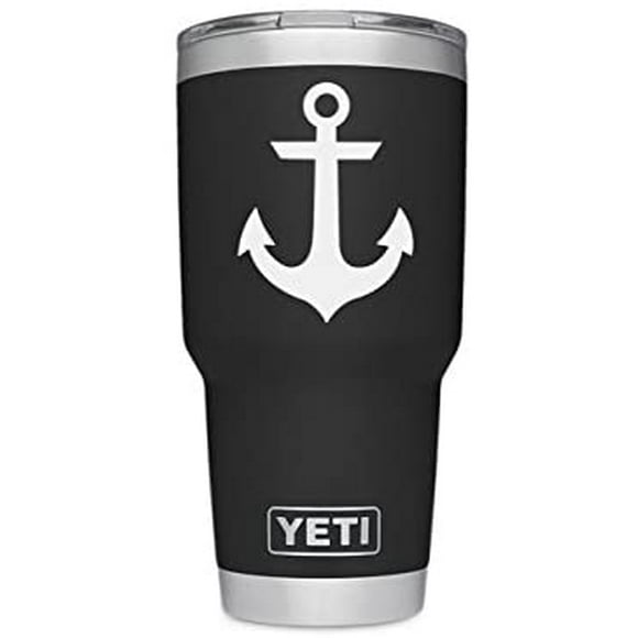 ViaVinyl Anchor Genuine Decal for Windows, Yeti and RTic Tumbler Cups, MacBook laptops, iPad Tablets, iPhone, Android