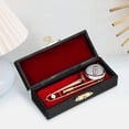 thumbnail image 3 of EXHUMKY Mini Trombone Figure Copper Miniature Trombone 1 Set 8.80X2.60X1.80CM Golden, 3 of 7