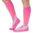 thumbnail image 5 of Mojo Unisex Compression Knee High 20-30mmHg for Sports, Travel - Hot Pink, Large, 5 of 7