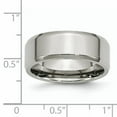 thumbnail image 6 of Stainless Steel Beveled Edge 8mm Polished Band, 6 of 7