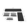 thumbnail image 3 of Linon 5 Piece Polyester Cushion/Pillow Set for Troyin Nook in Black, 3 of 15